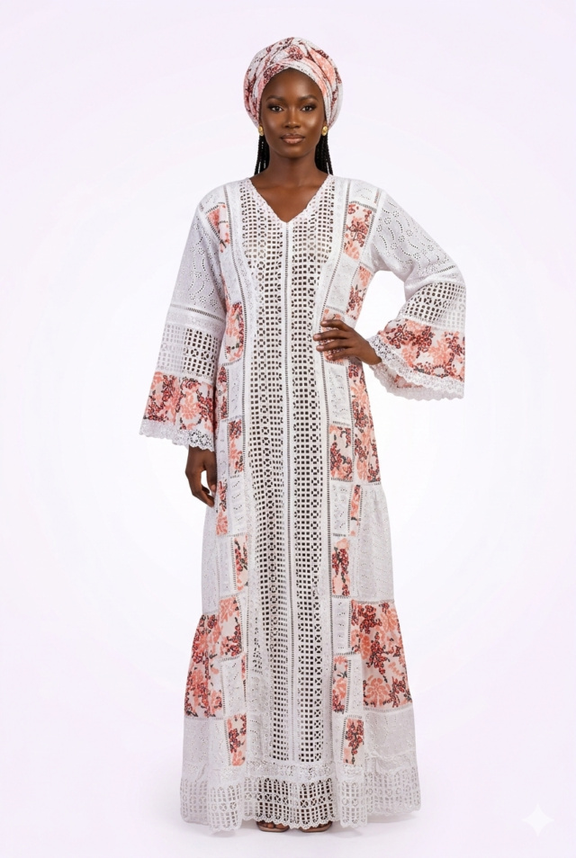 Robe Bintou - Éclat de Dentelle