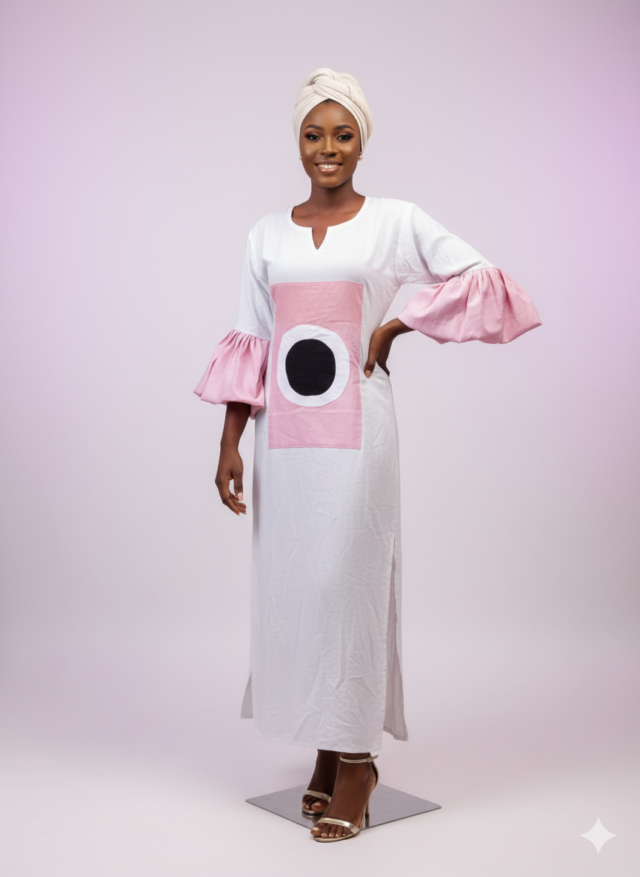 L'Audacieuse – Robe Longue "Cercle Graphique"